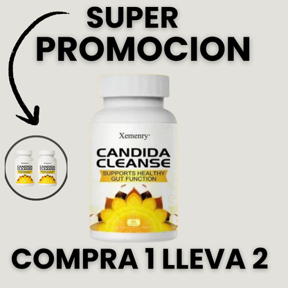 2X1 Candida Cleanse – Reduce antojos, hinchazón y fatiga + Envío Gratis