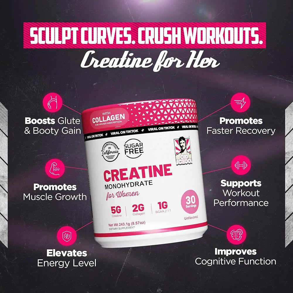 CREATINE MONOHYDRATADA ORIGINAL PARA MUJERES 5 EN 1 (+COLAGENO) + ENVIO GRATIS 🎁
