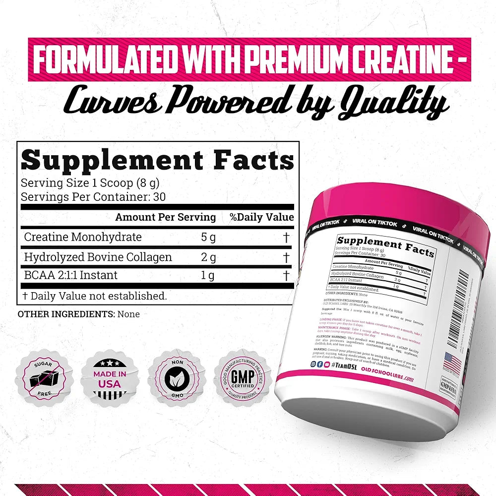 CREATINE MONOHYDRATADA ORIGINAL PARA MUJERES 5 EN 1 (+COLAGENO) + ENVIO GRATIS 🎁