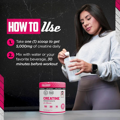 CREATINE MONOHYDRATADA ORIGINAL PARA MUJERES 5 EN 1 (+COLAGENO) + ENVIO GRATIS 🎁